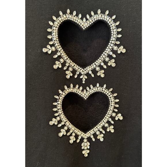 NWT Sandro Lova Embellished Cutout Sweatshirt Size 0 - Picture 5 of 13